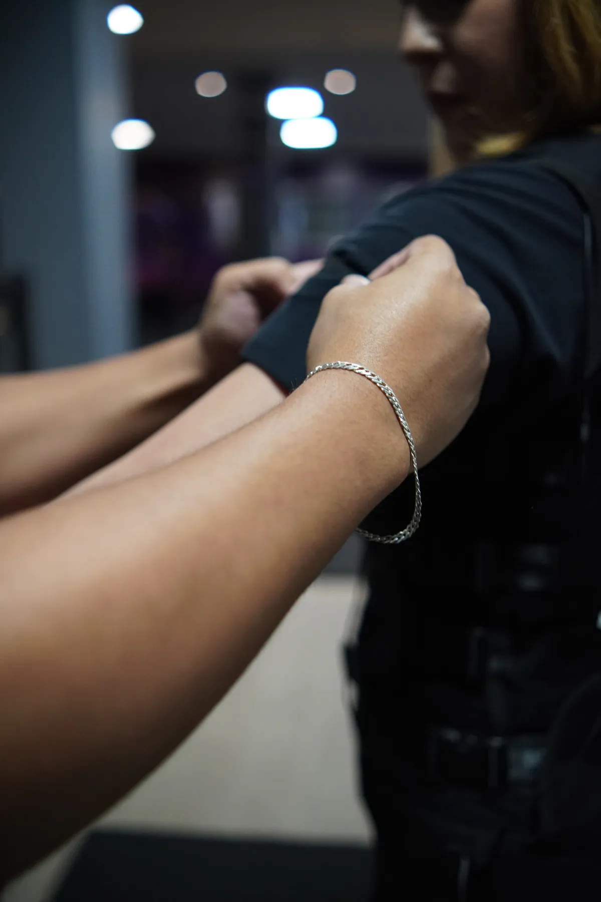 Sessão de eletroestimulação da Vórtex em domicílio