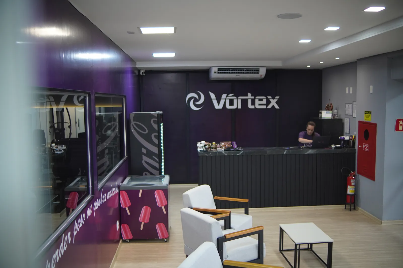 Recepção da unidade T-9 da Vórtex Academia